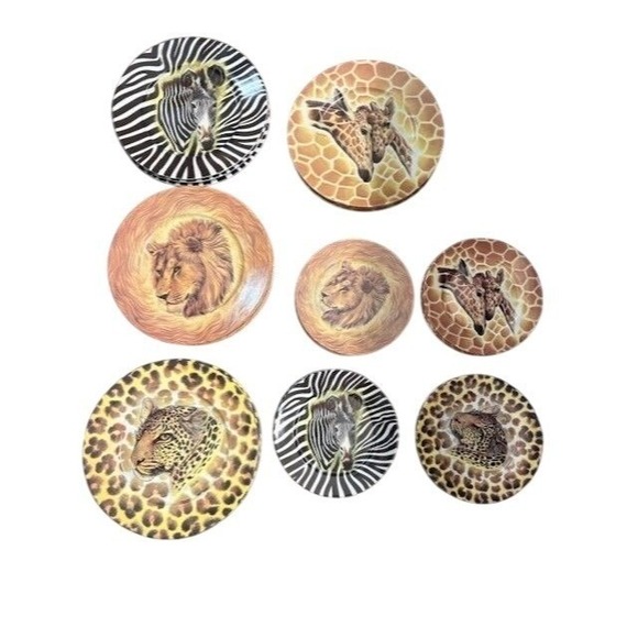 Limoges Other - Email De‎ Limoges Animal Print Porcelain Plate Set Dishwasher Safe